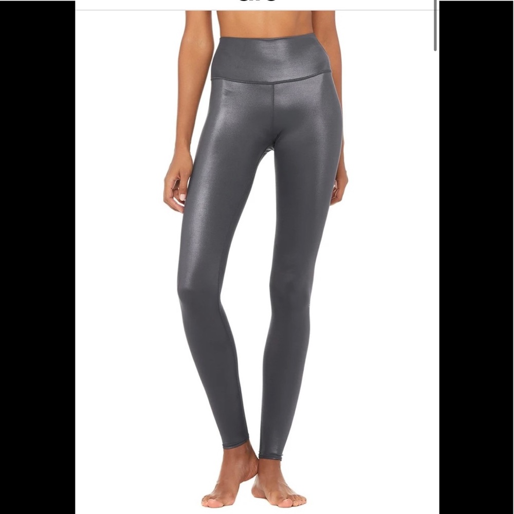 Alo shiny full length, high waisted leggings
